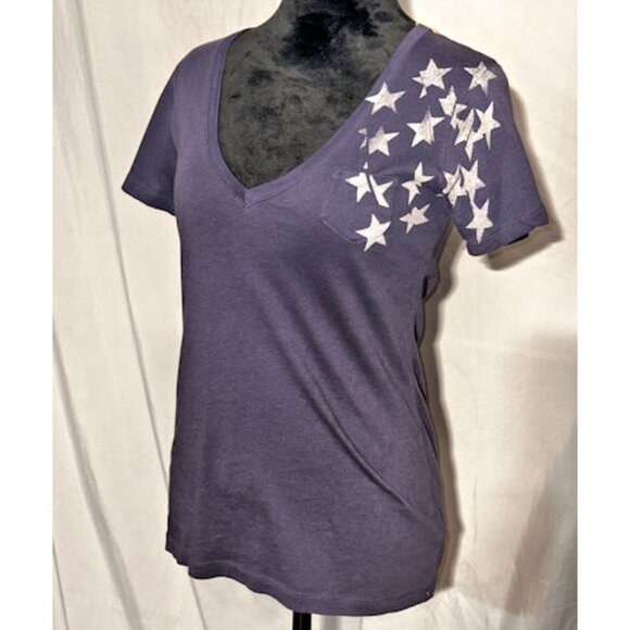 Gap Shirt, Stars, Blue T-Shirt, Size Small - Picture 5 of 6